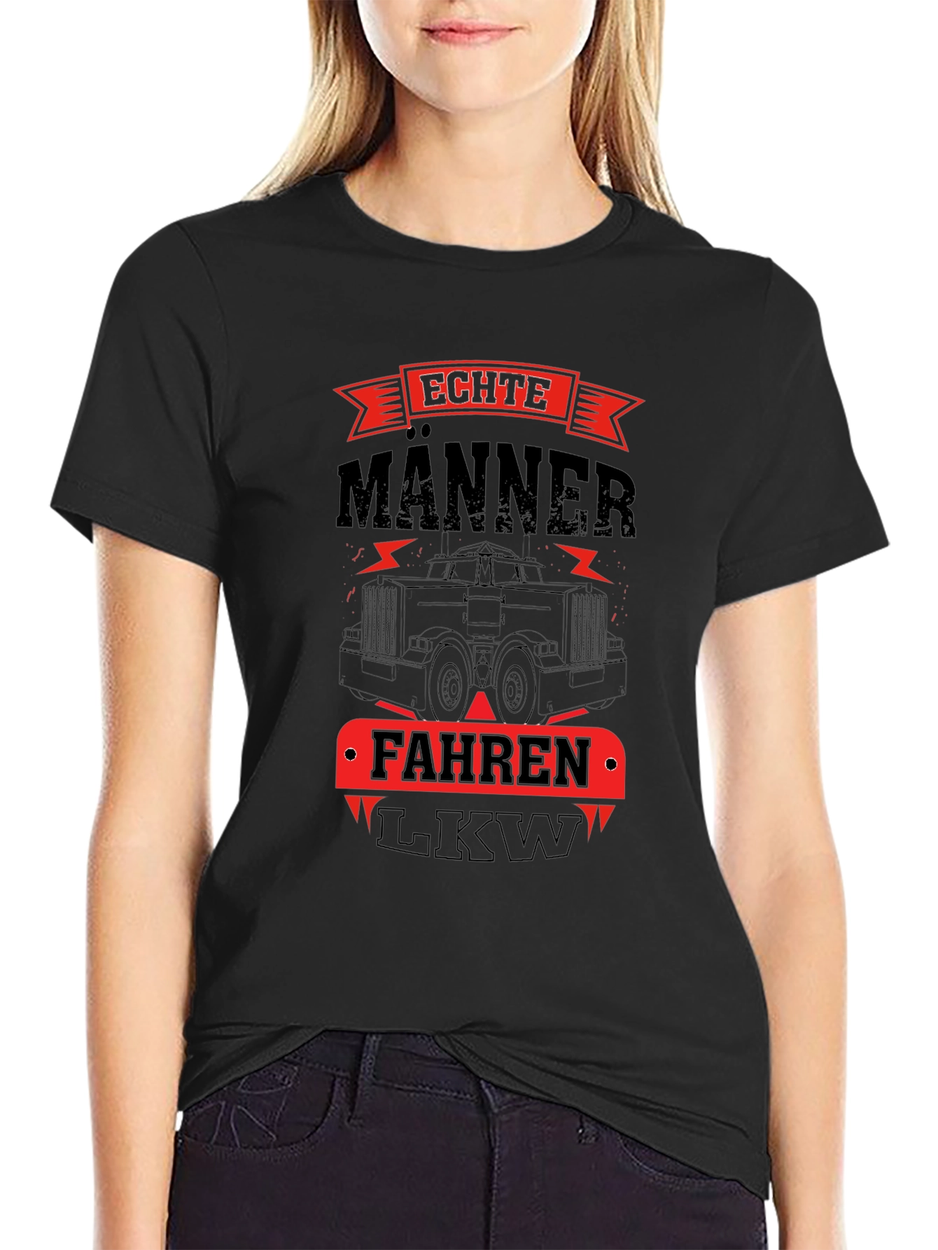 Echte Männer Fahren LKW T-Shirt - Trucker Tee