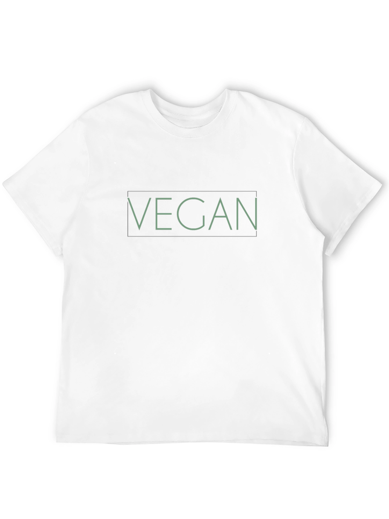 Vegan Statement T-Shirt - Black Crew Neck Tee