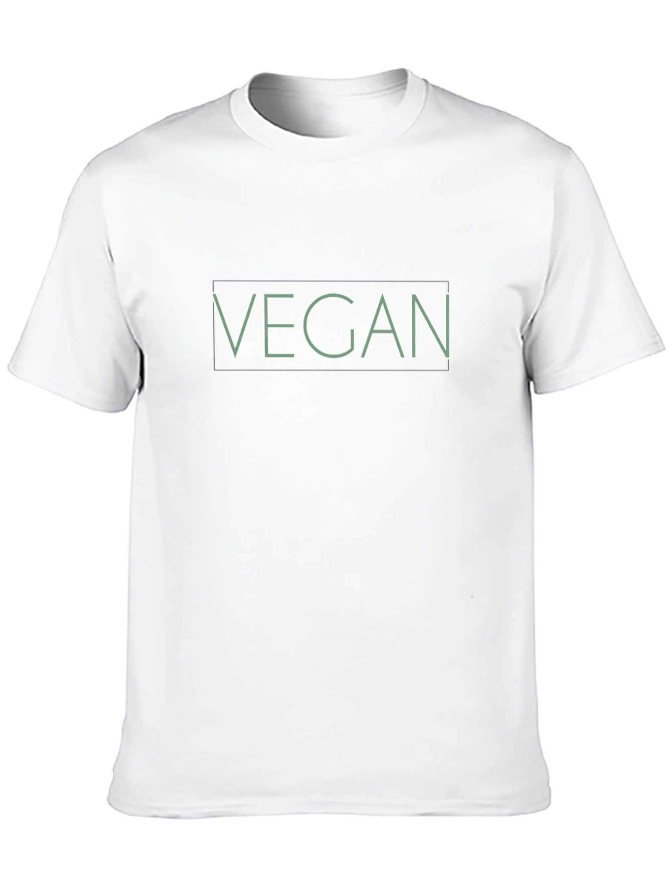 Vegan Statement T-Shirt - Black Crew Neck Tee