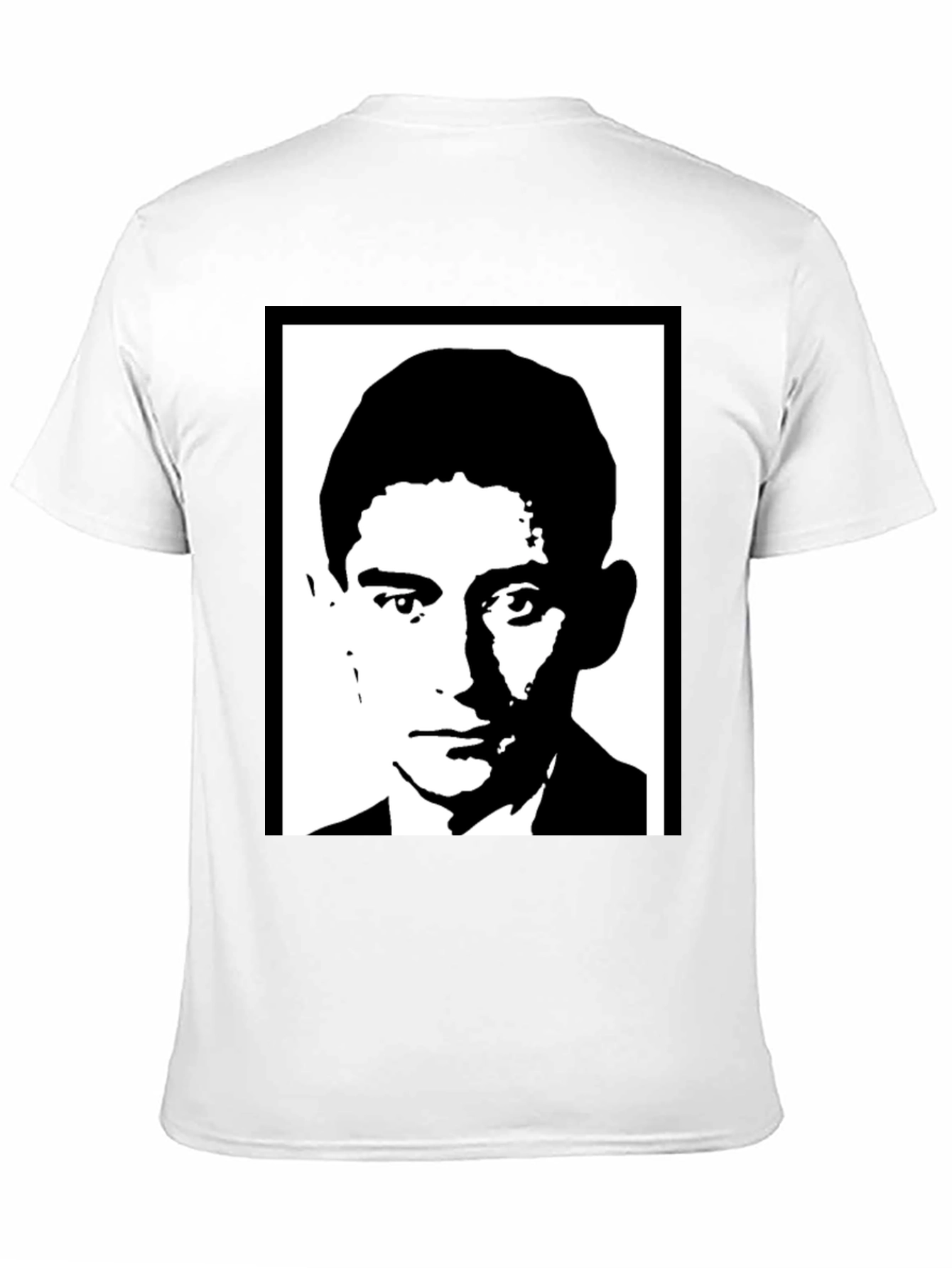 Kafka Portrait Black T-Shirt - Literary Cool