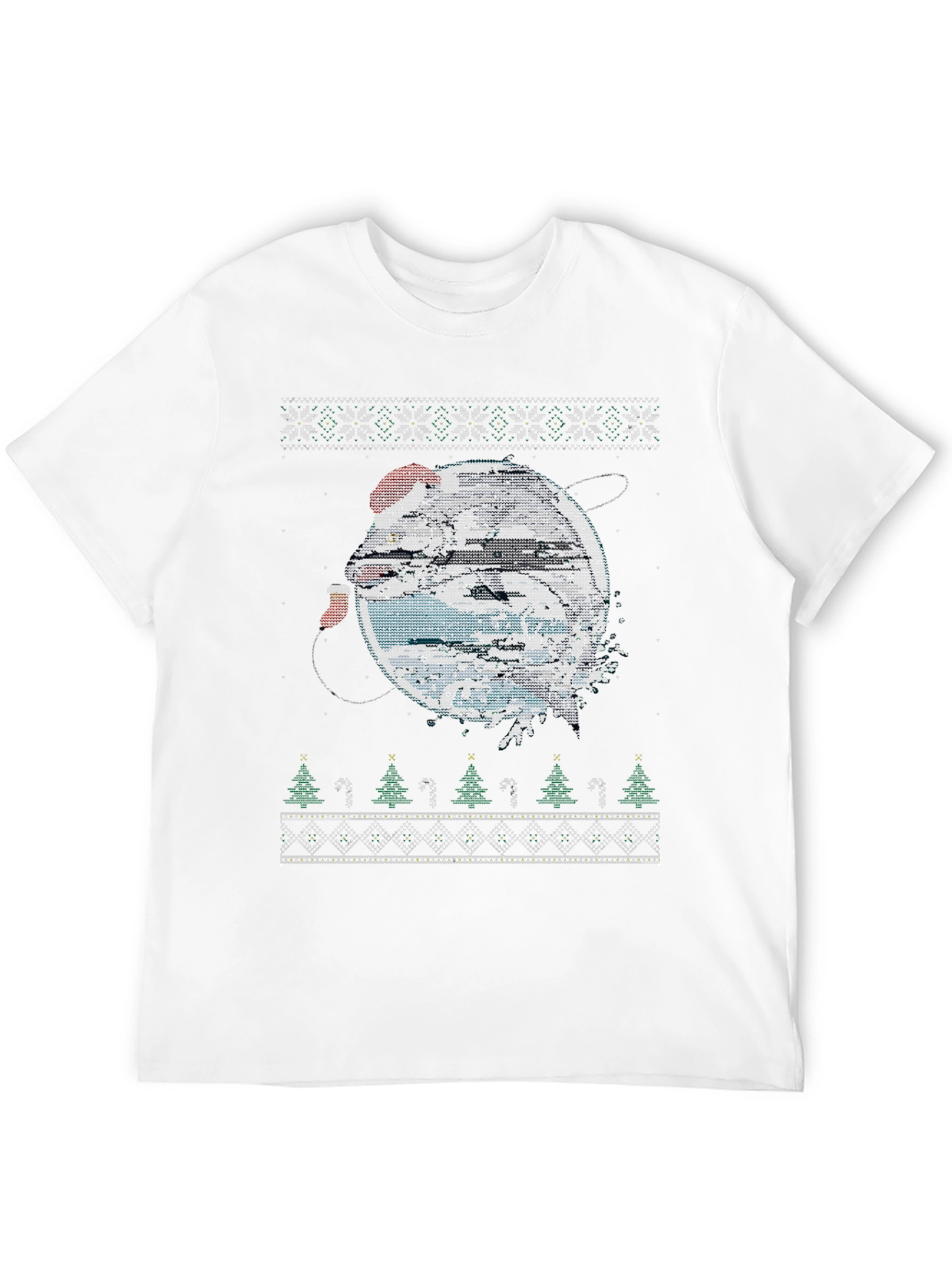 Festive Fishing Christmas Sweater T-Shirt