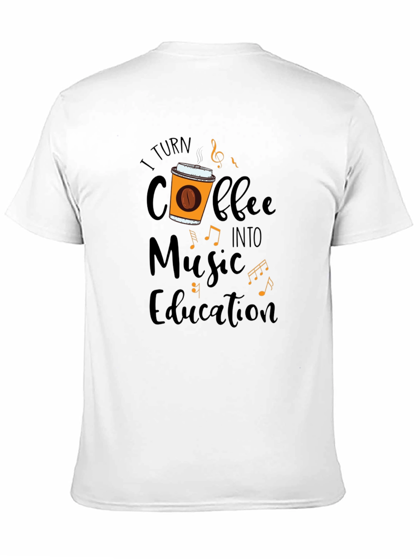 Coffee Music Education Black T-Shirt
