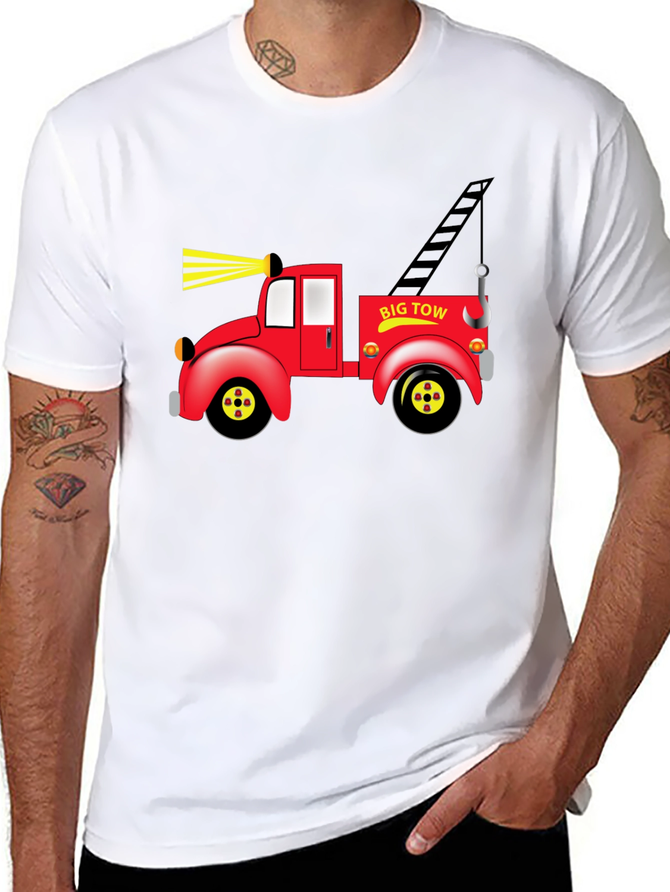 Big Tow Truck Graphic T-Shirt
