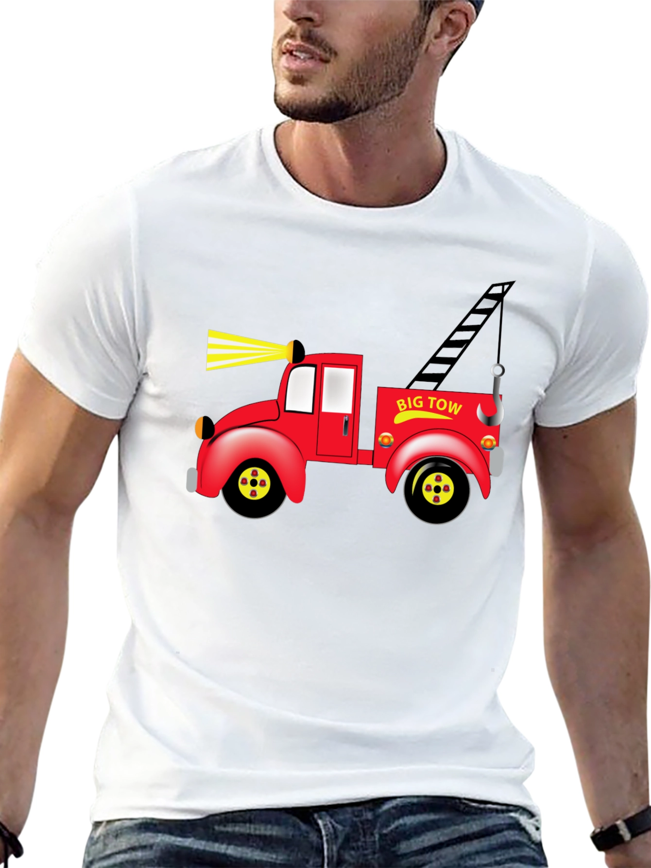 Big Tow Truck Graphic T-Shirt