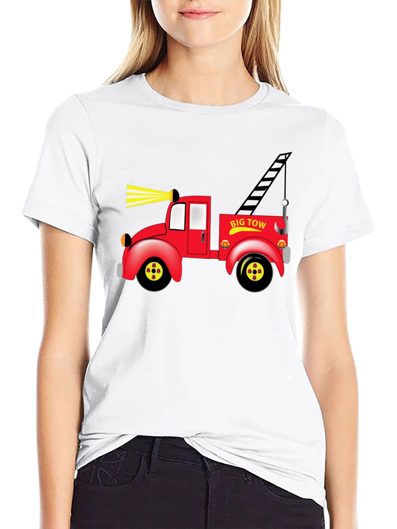 Big Tow Truck Graphic T-Shirt