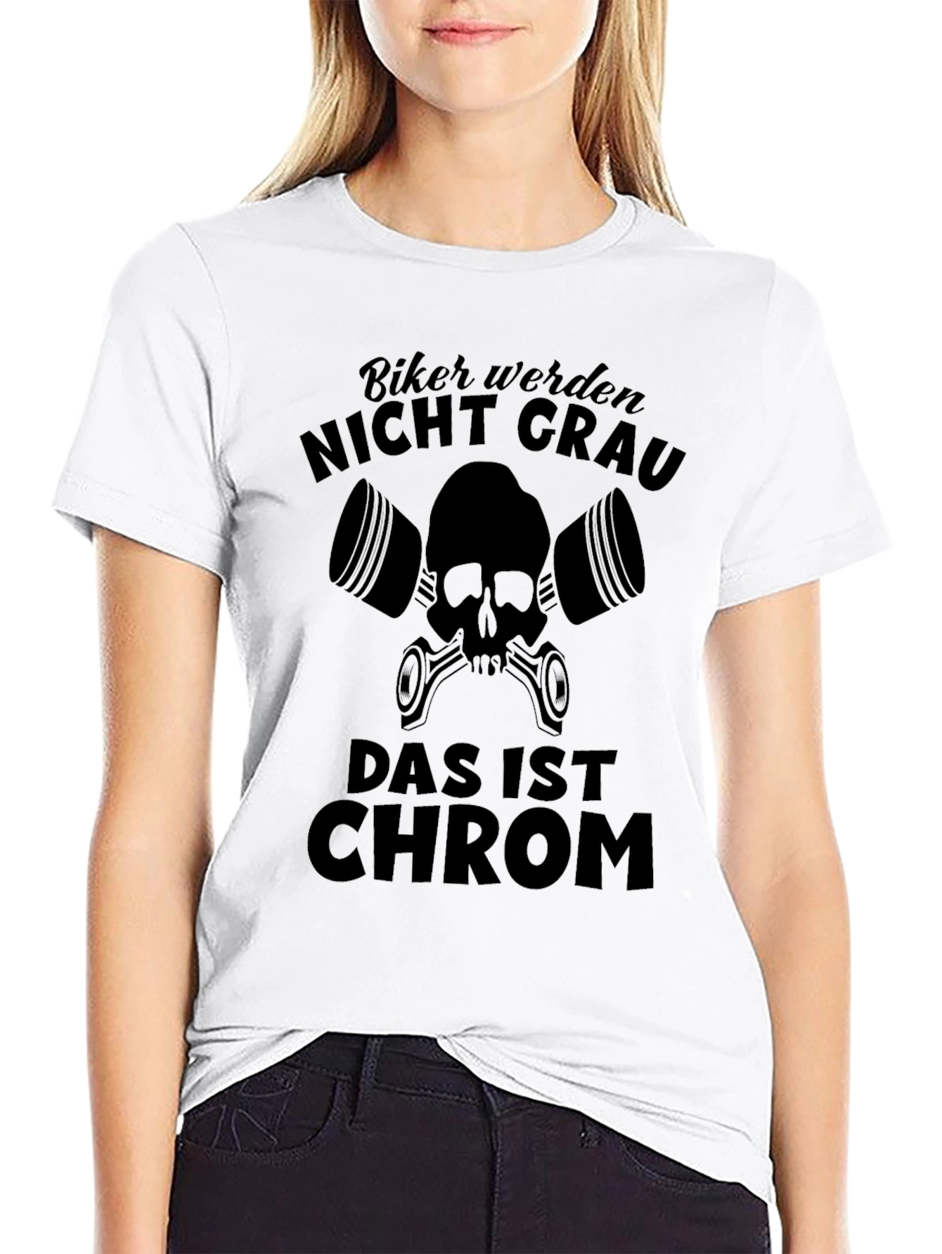 Biker Nicht Grau T-Shirt - Motorcycle Enthusiast