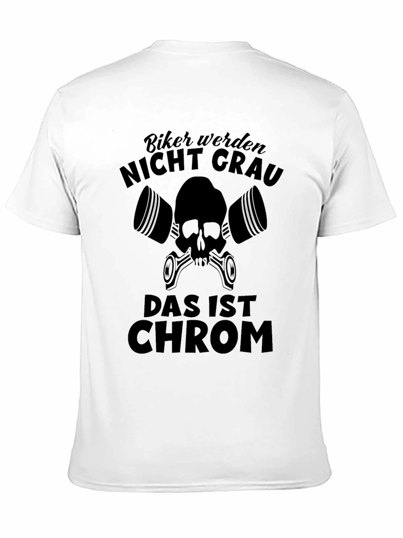 Biker Nicht Grau T-Shirt - Motorcycle Enthusiast