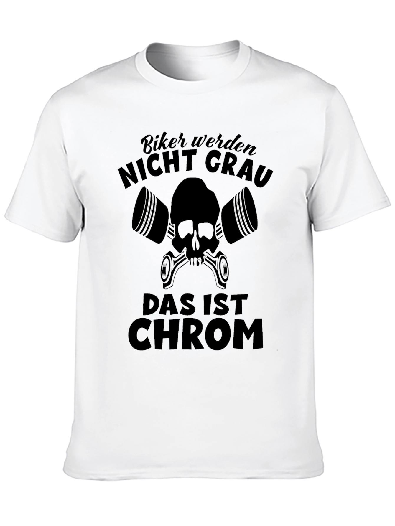 Biker Nicht Grau T-Shirt - Motorcycle Enthusiast