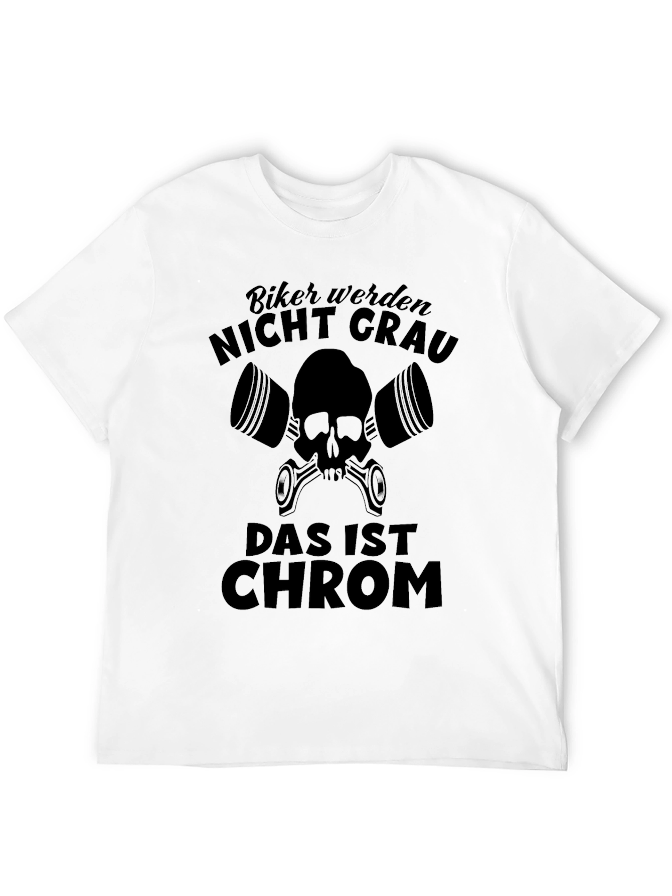 Biker Nicht Grau T-Shirt - Motorcycle Enthusiast