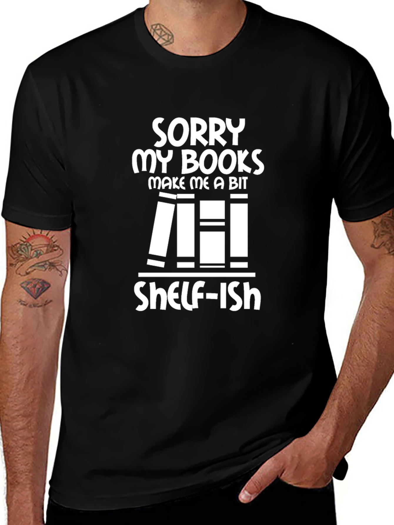 Shelf-ish Books Graphic T-Shirt
