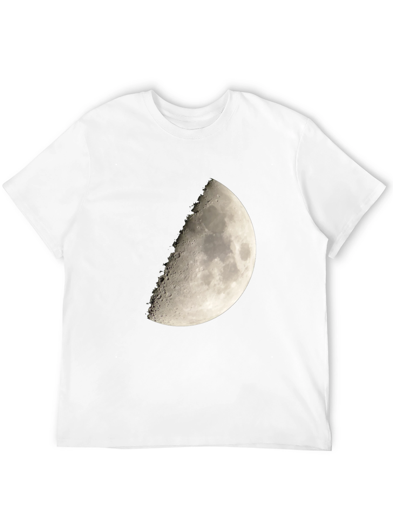 Lunar Phase Graphic Tee - Mens Black Cotton T-Shirt