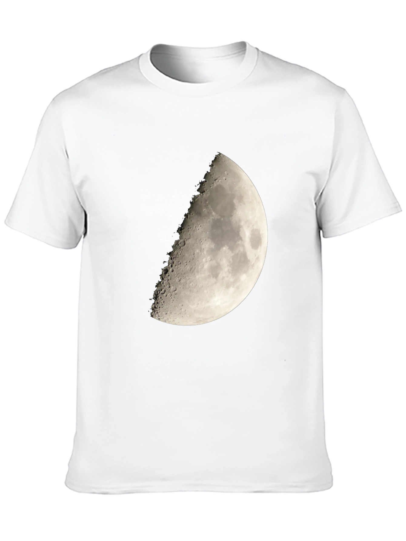 Lunar Phase Graphic Tee - Mens Black Cotton T-Shirt