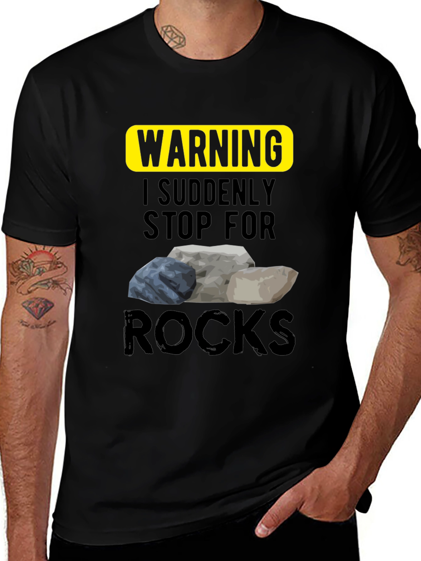 Warning I Stop For Rocks T-Shirt