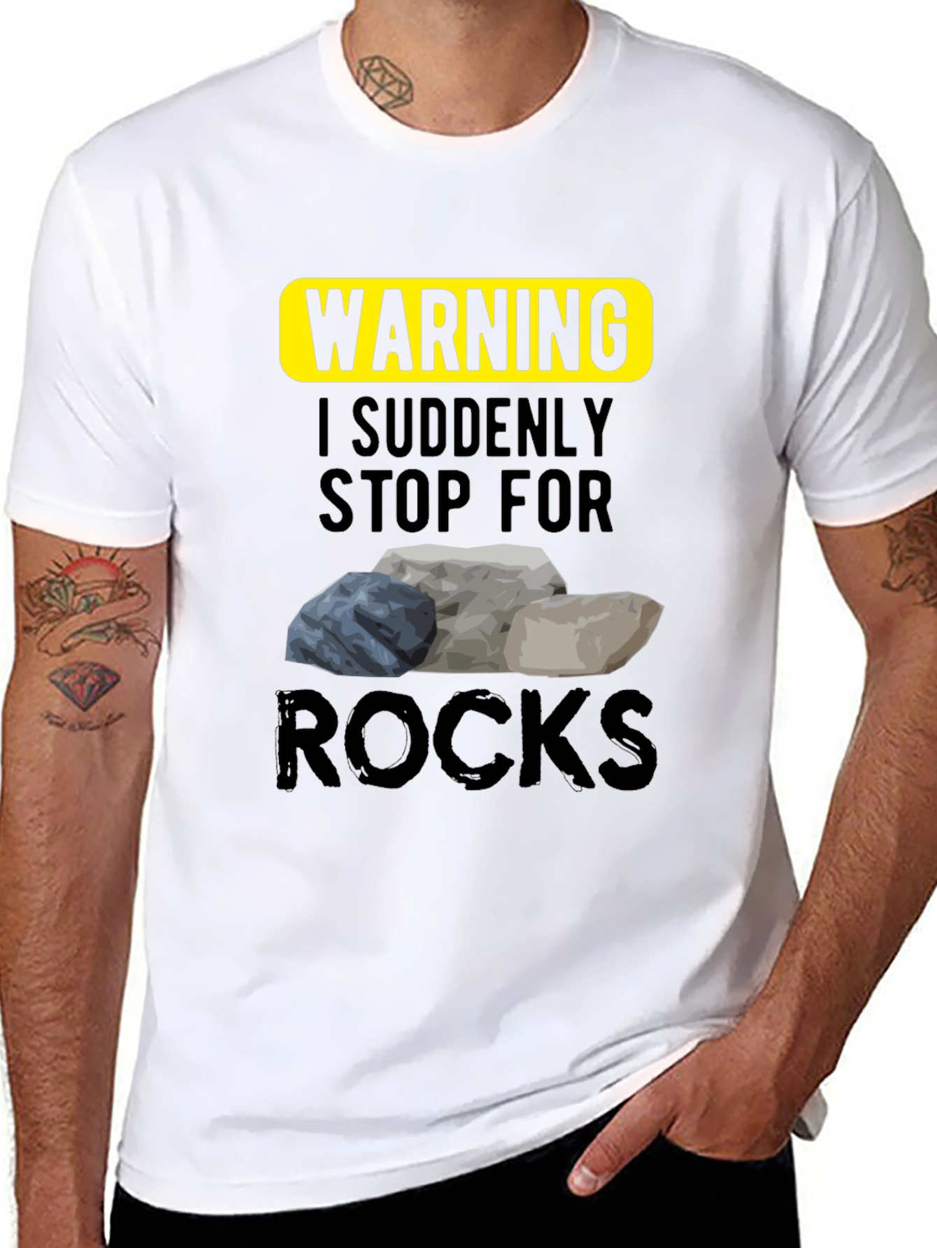 Warning I Stop For Rocks T-Shirt
