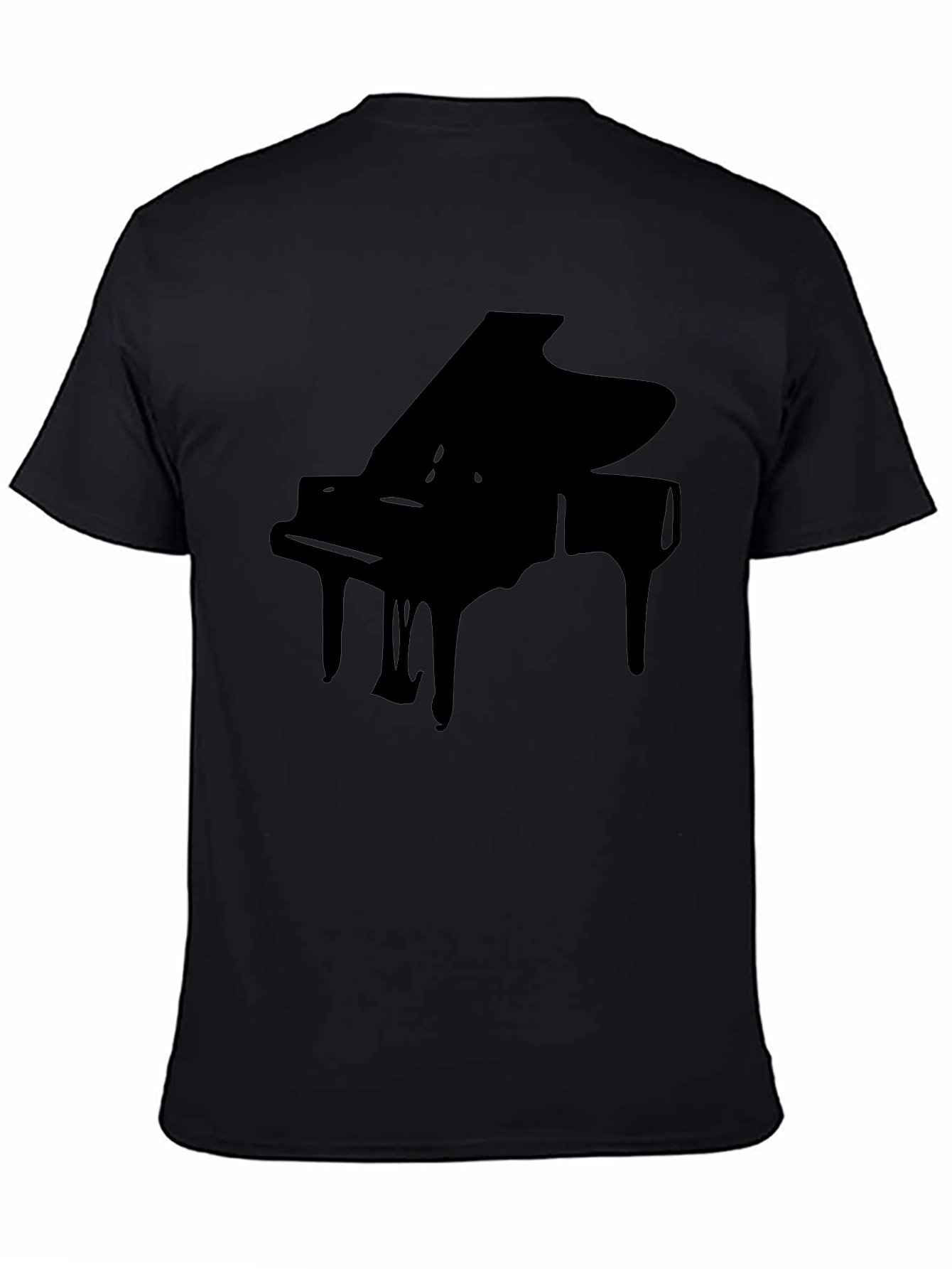 Piano Graphic Black T-Shirt - Musicians Style