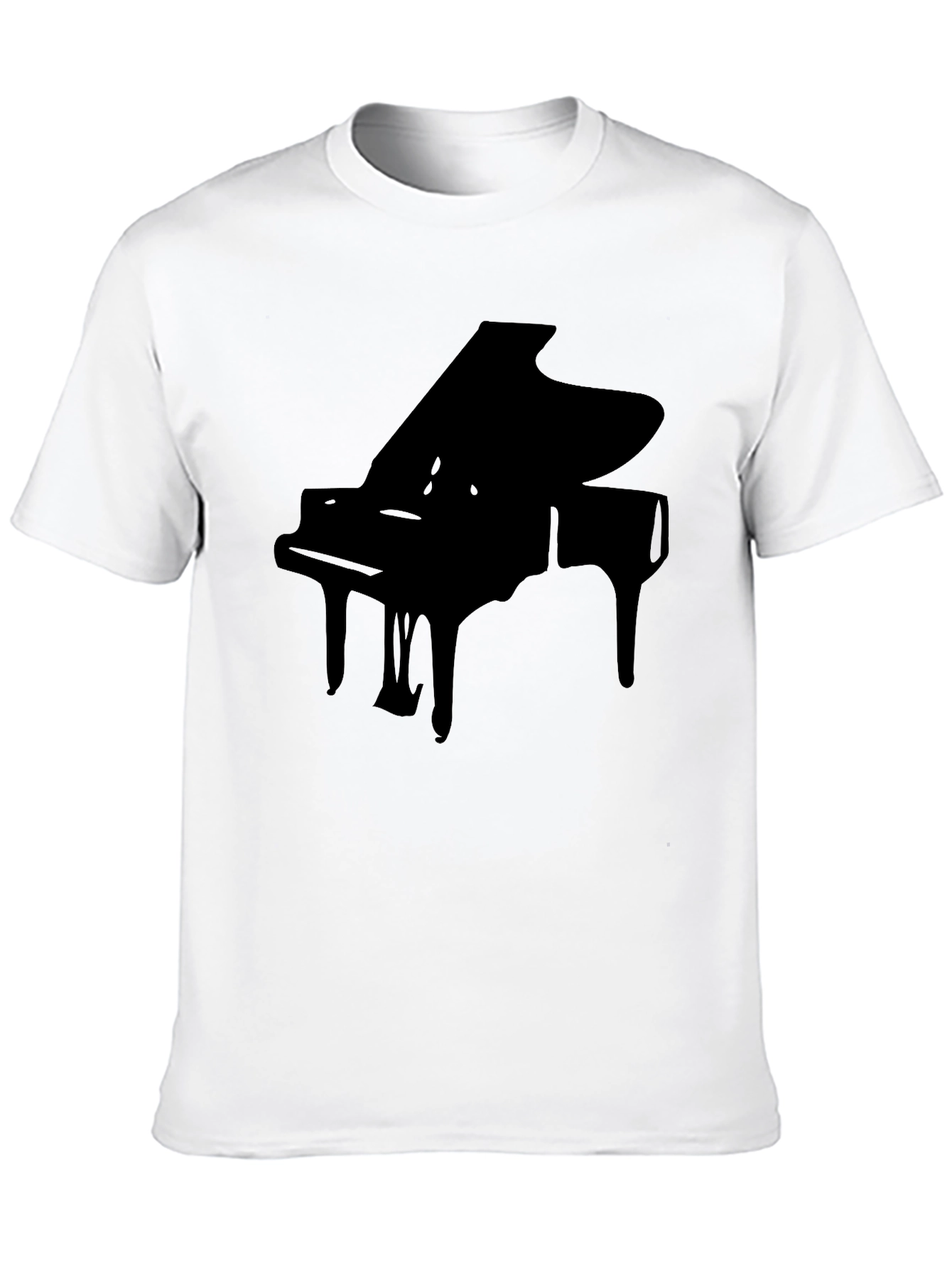 Piano Graphic Black T-Shirt - Musicians Style
