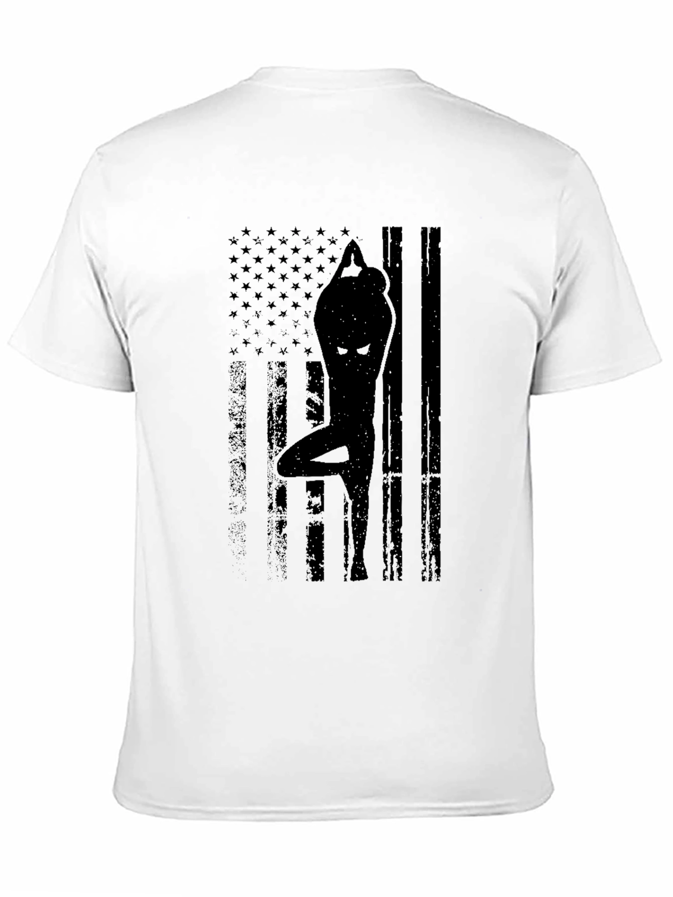 Yoga USA Flag Graphic Tee - Black
