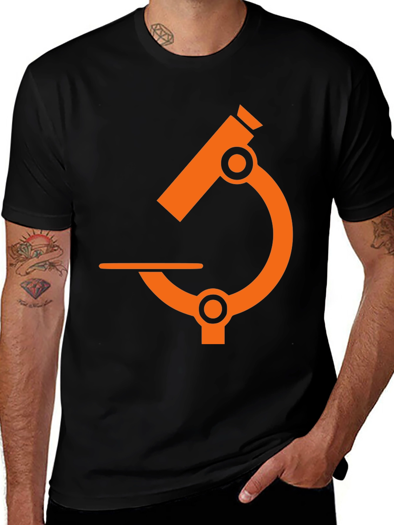 Microscope Graphic Tee - Science T-Shirt