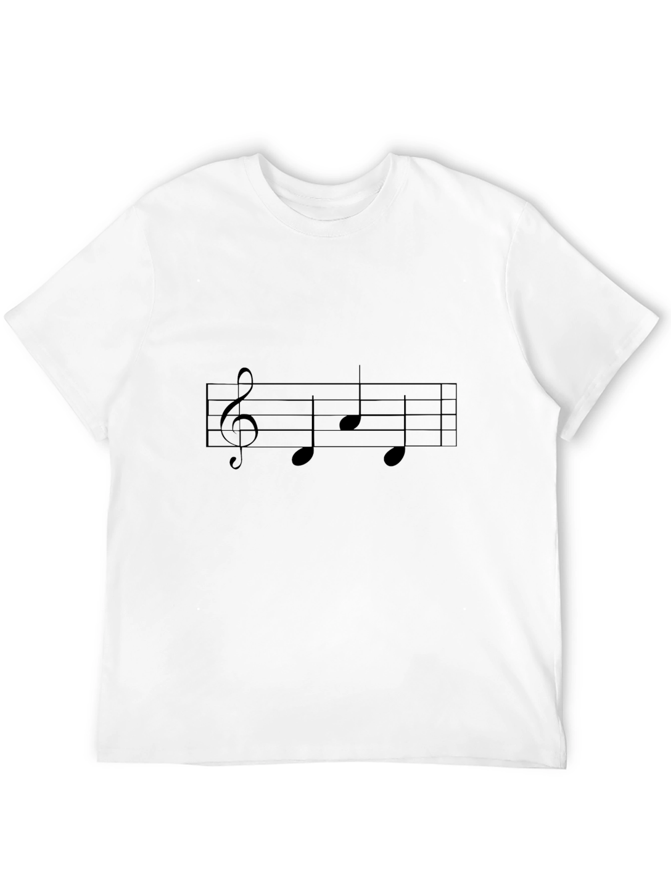 Musical Note T-Shirt - Black Cotton Tee