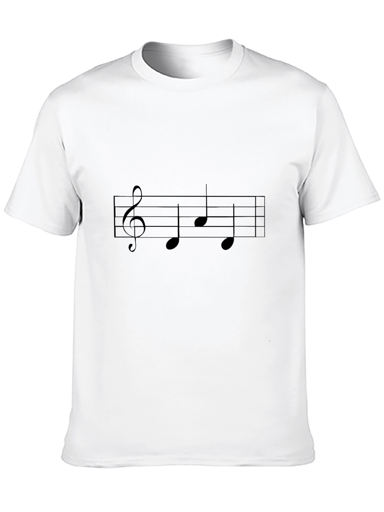 Musical Note T-Shirt - Black Cotton Tee