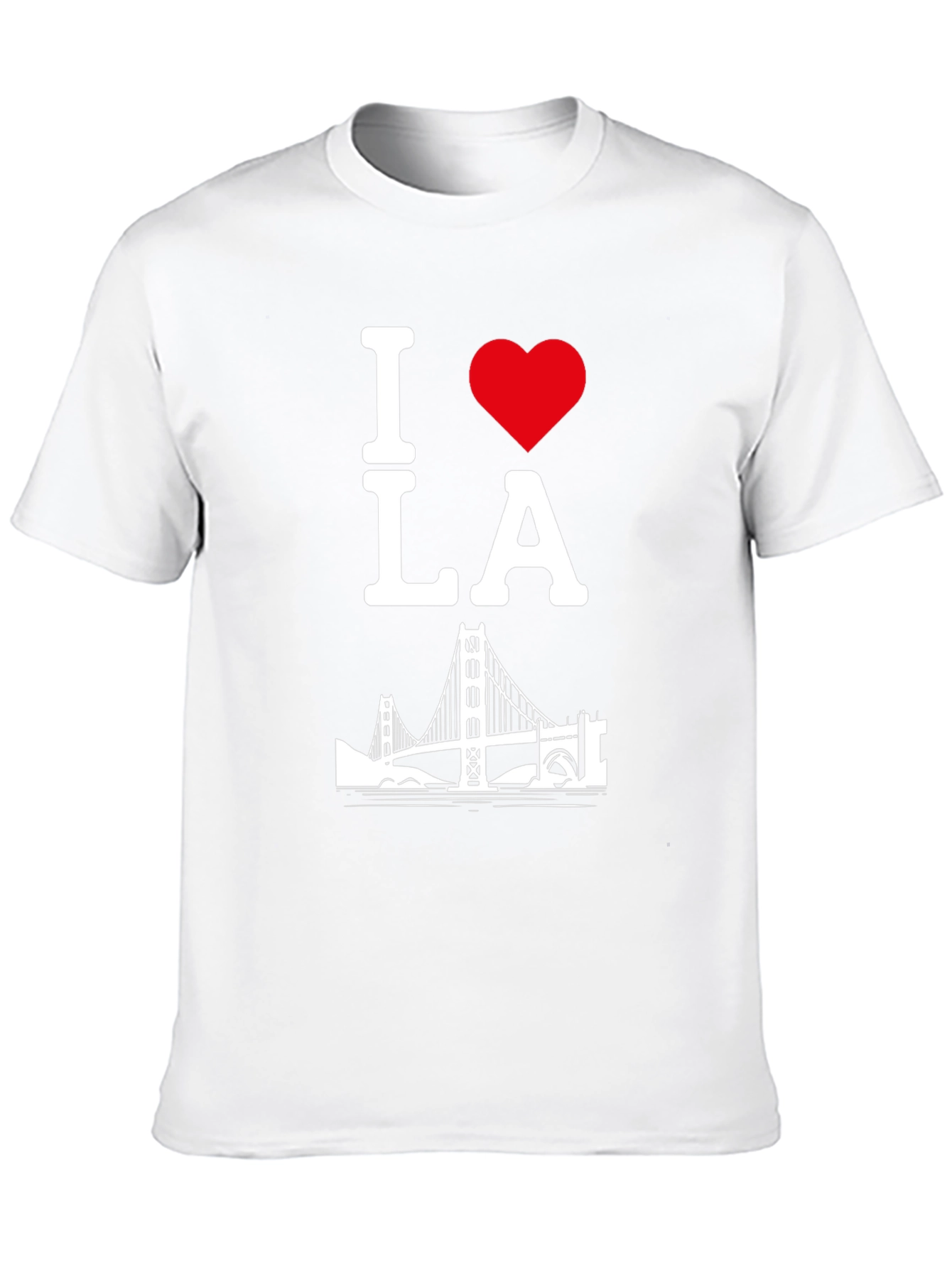 I Love LA T-Shirt - Black Cotton Blend