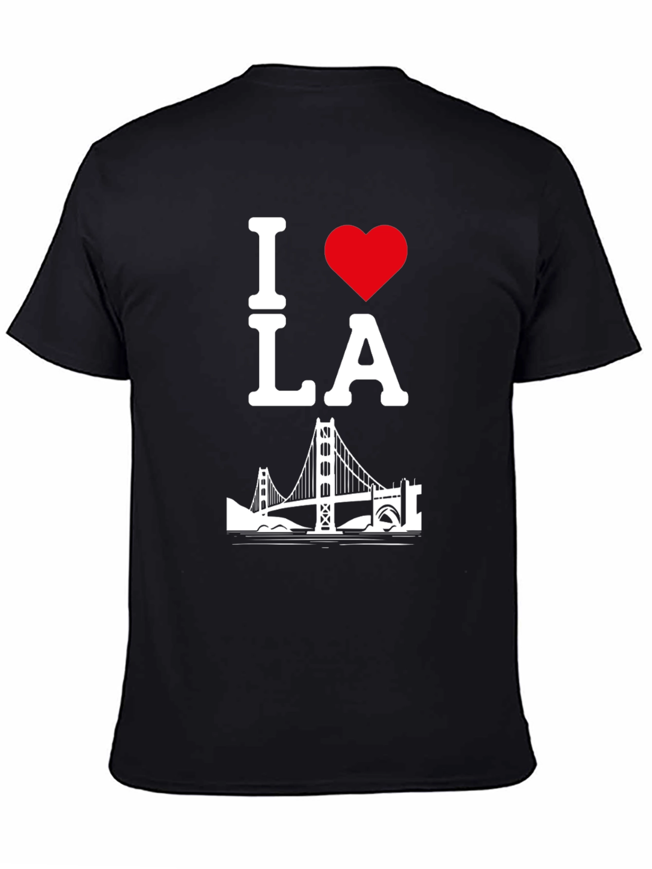 I Love LA T-Shirt - Black Cotton Blend