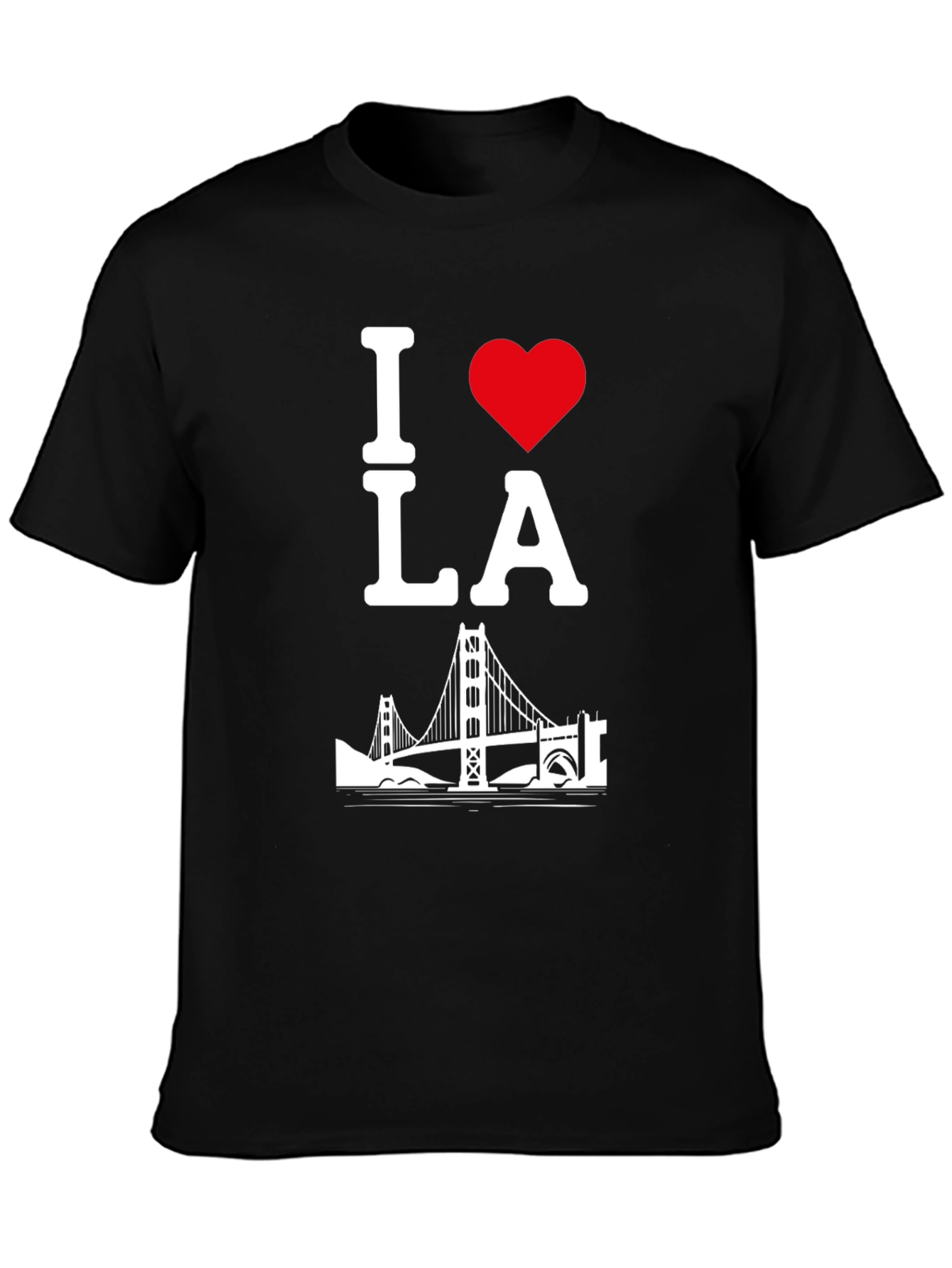 I Love LA T-Shirt - Black Cotton Blend