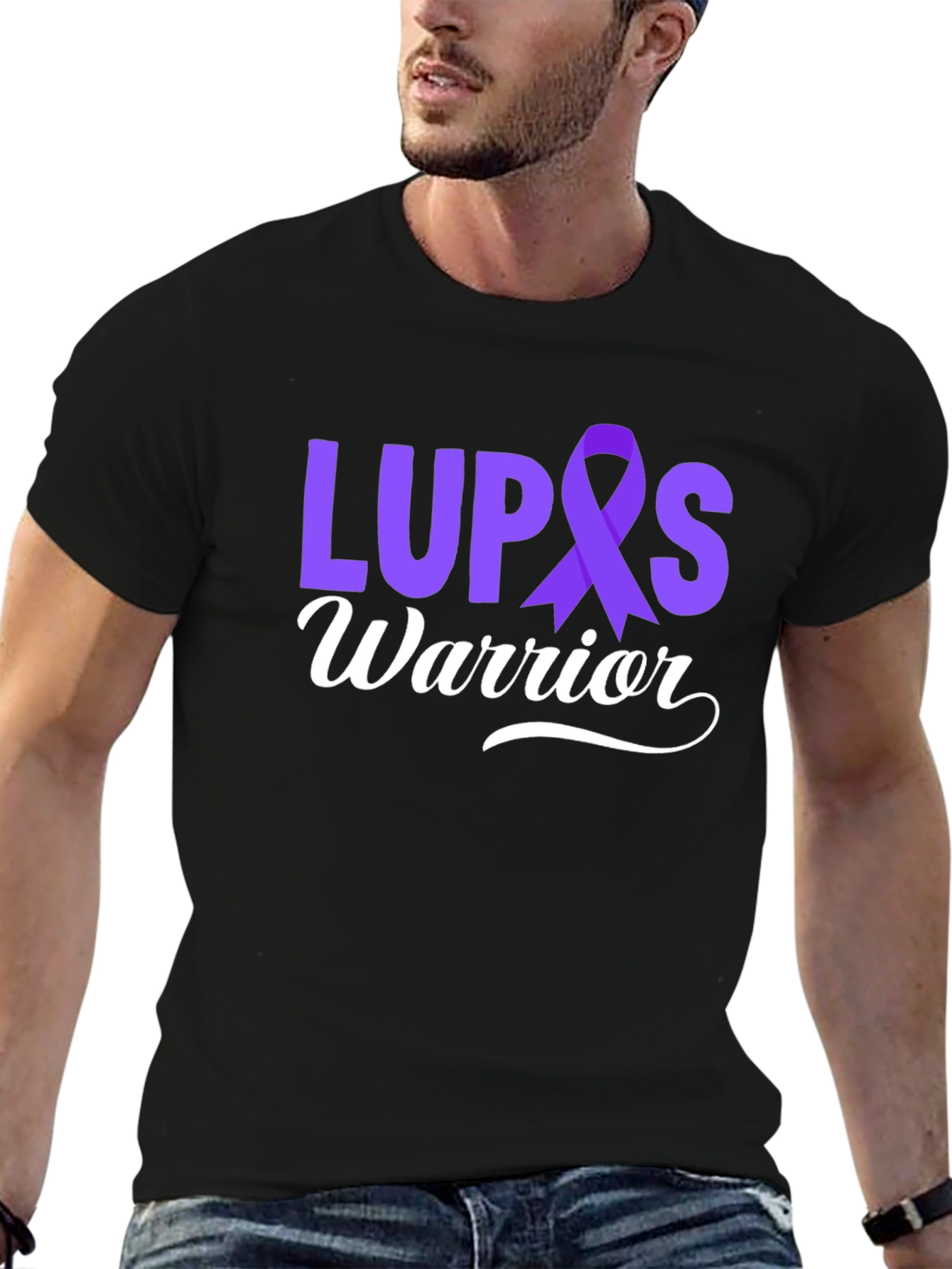 Lupus Warrior T-Shirt - Purple Ribbon Awareness