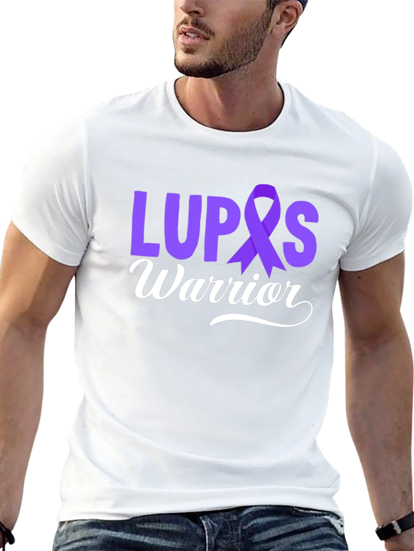 Lupus Warrior T-Shirt - Purple Ribbon Awareness