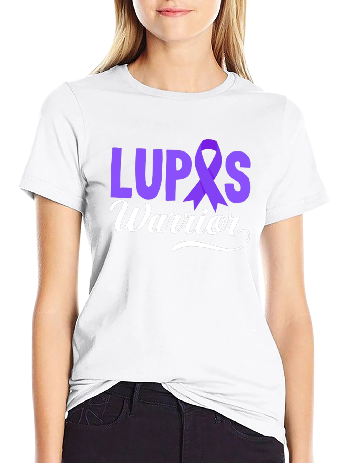 Lupus Warrior T-Shirt - Purple Ribbon Awareness