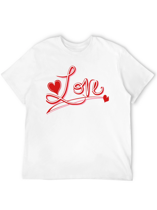 Love Graphic Black T-Shirt - Valentines Day Gift