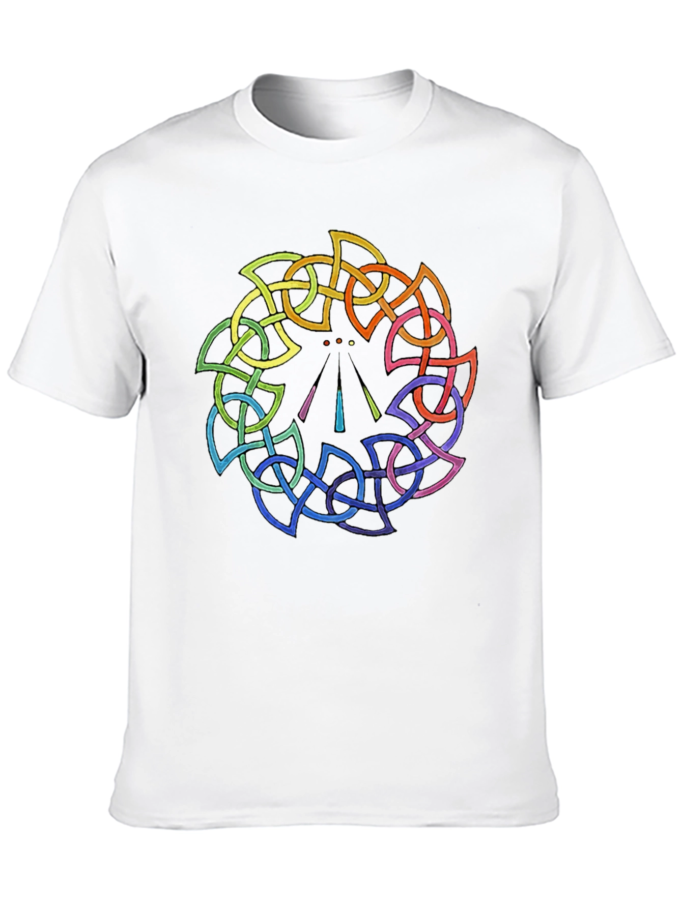 Rainbow Celtic Knot Black T-Shirt