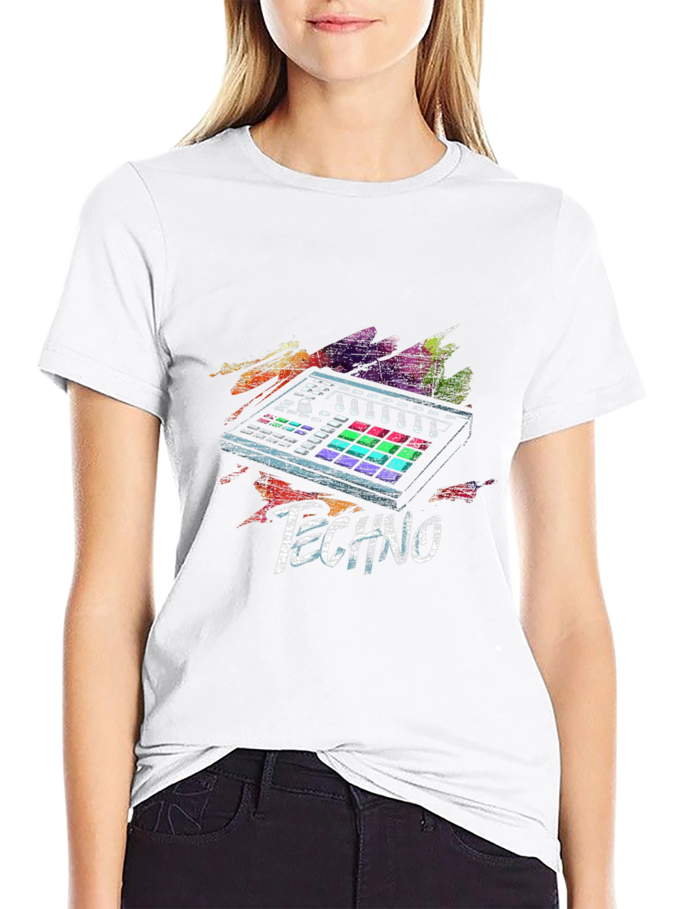 Techno Music Producer Graphic T-Shirt