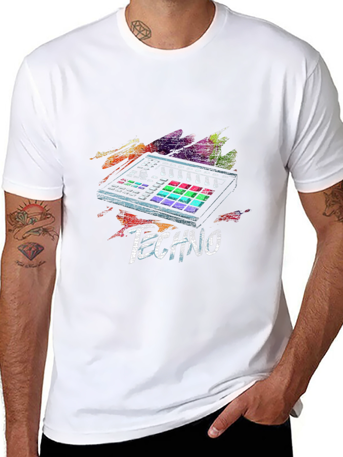 Techno Music Producer Graphic T-Shirt