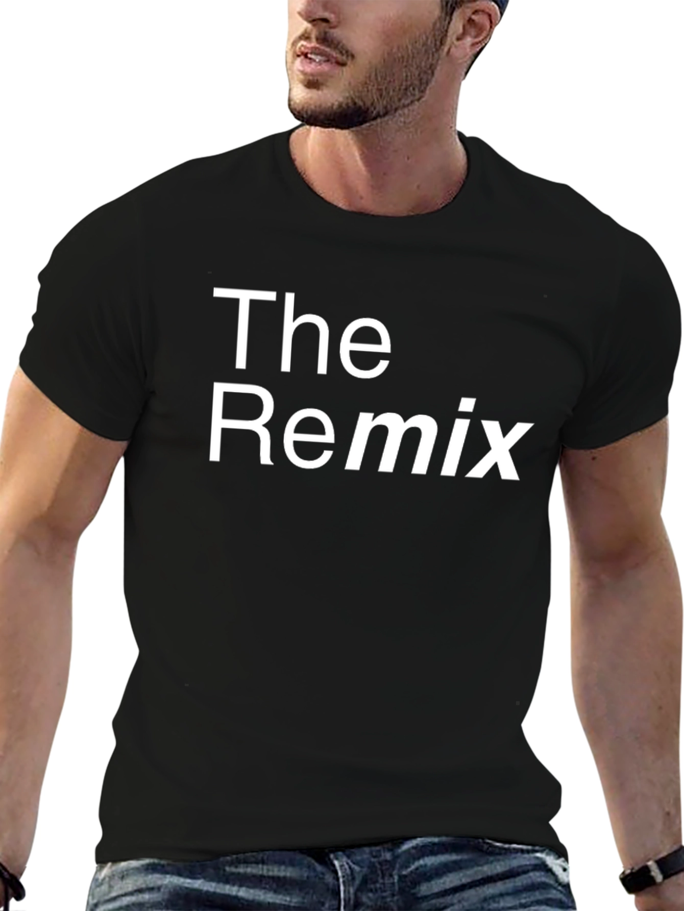 The Remix Graphic T-Shirt - Trendy Crew Neck Tee
