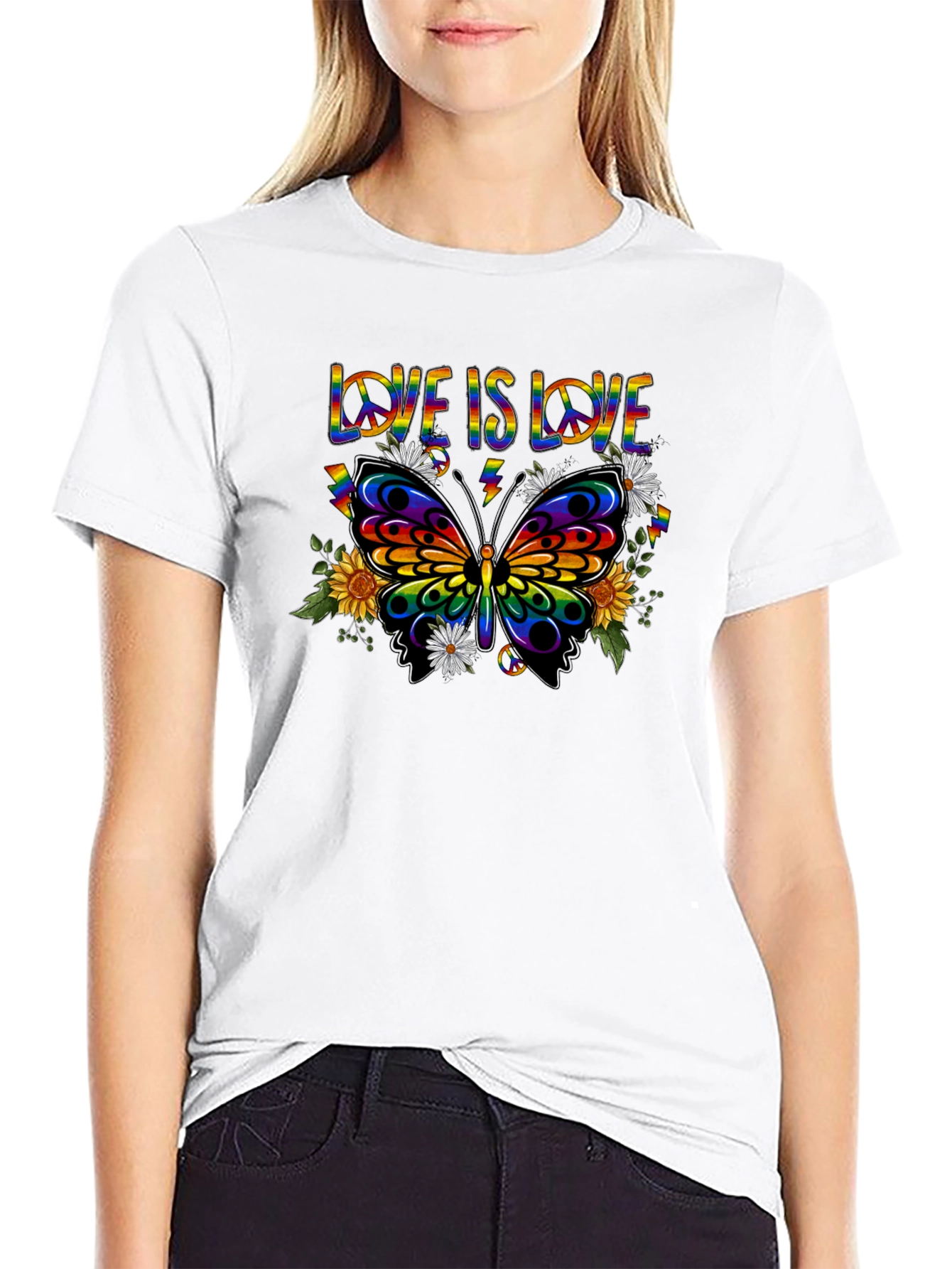 Love is Love Butterfly Graphic Tee