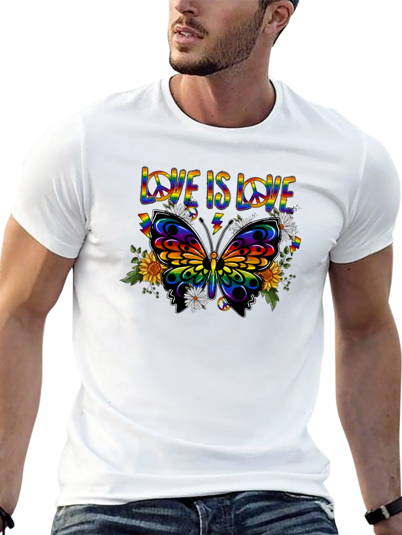 Love is Love Butterfly Graphic Tee