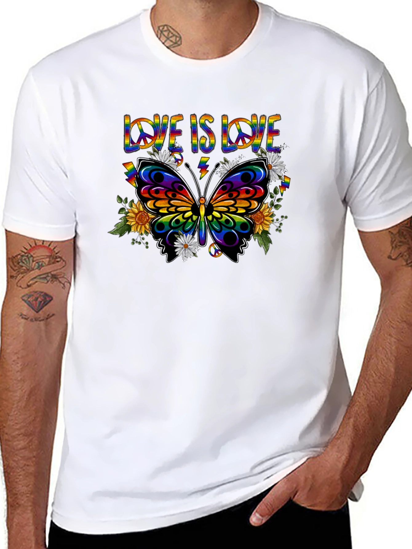 Love is Love Butterfly Graphic Tee