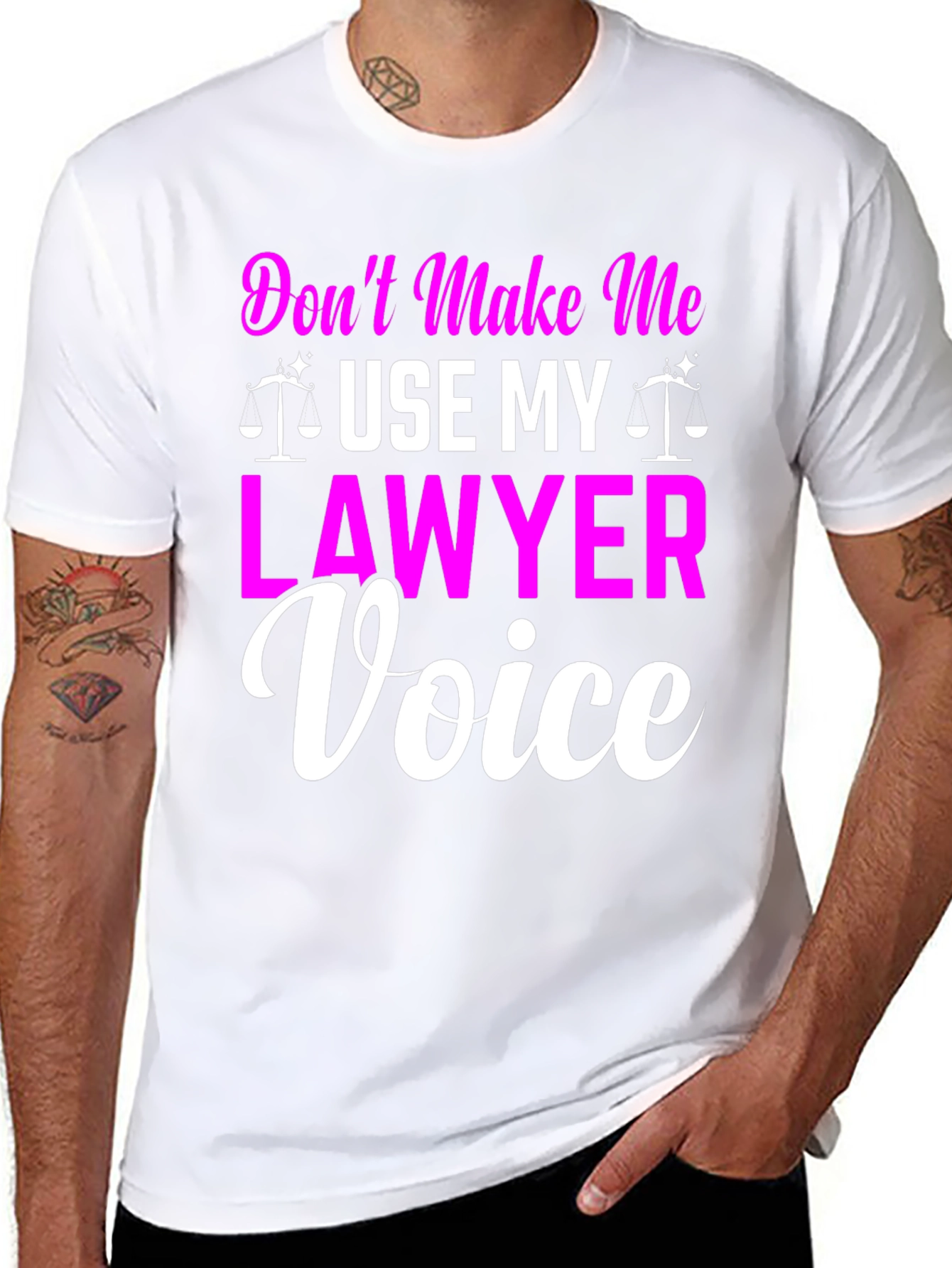 Lawyer Voice Graphic T-Shirt - Funny Attorney Gift