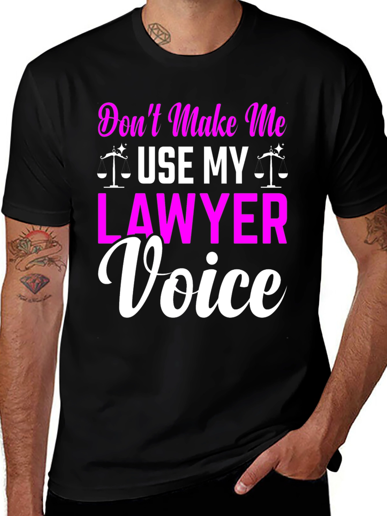 Lawyer Voice Graphic T-Shirt - Funny Attorney Gift