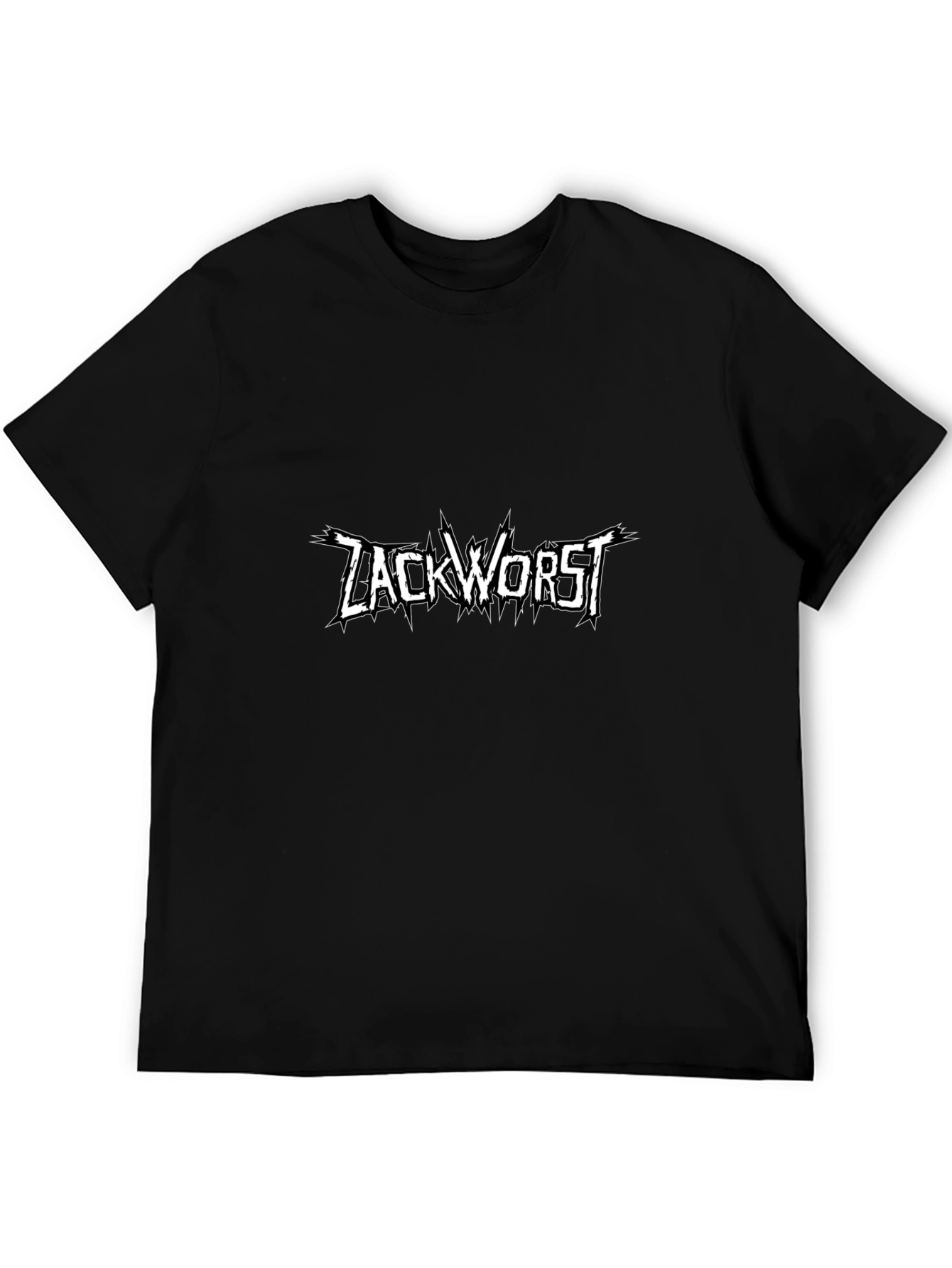 Zackworst Graphic Print Black T-Shirt