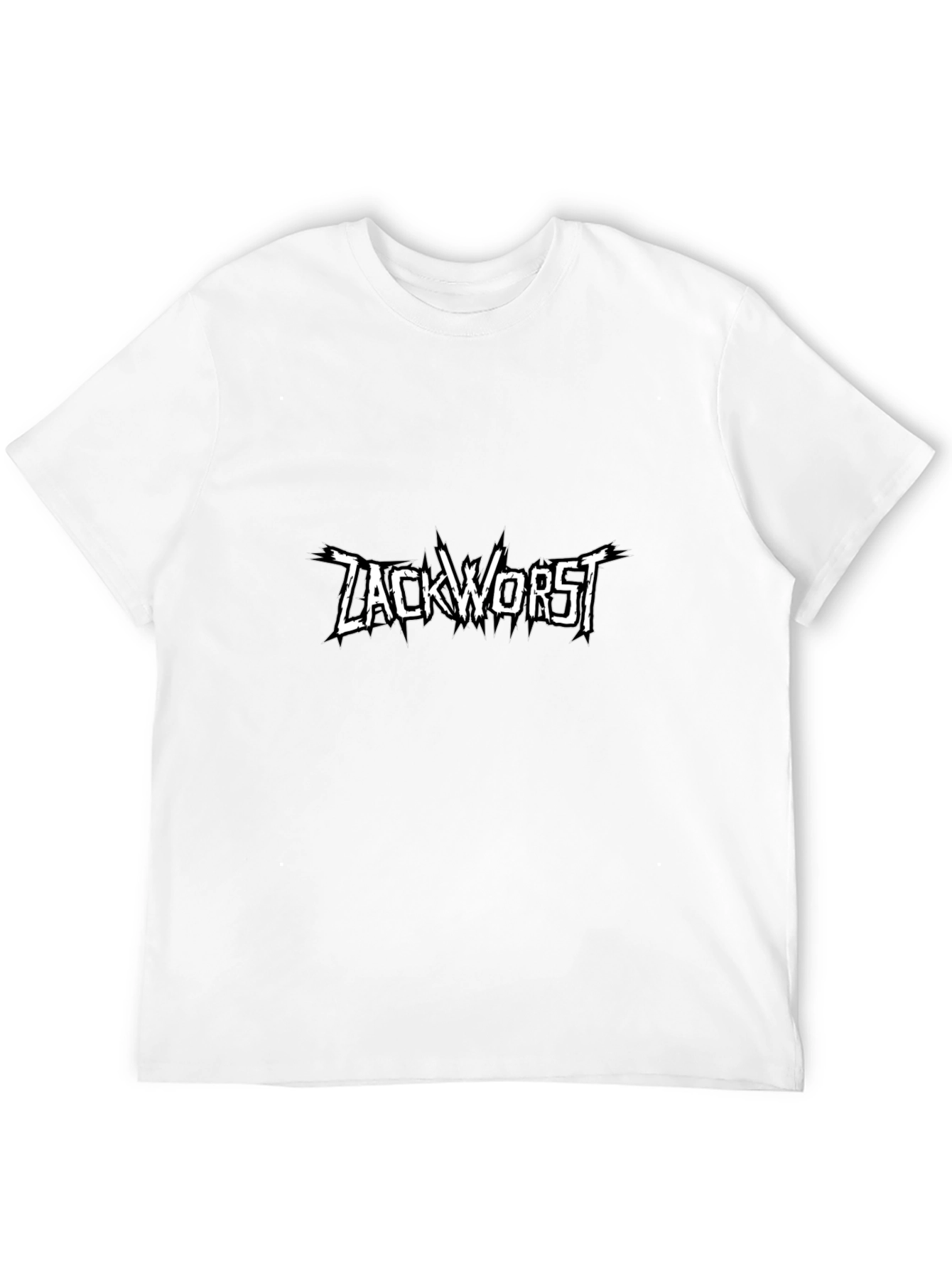 Zackworst Graphic Print Black T-Shirt