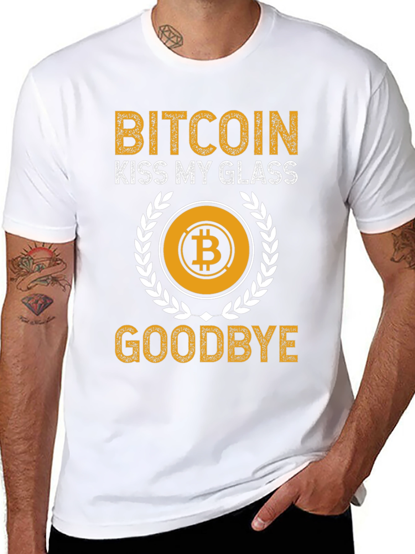 Bitcoin Kiss My Glass T-Shirt Crypto