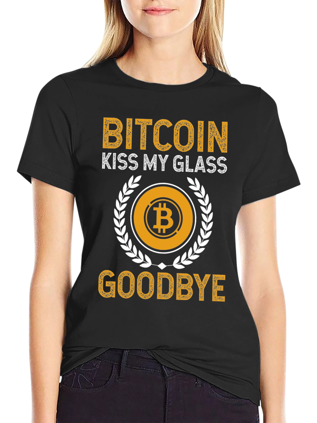 Bitcoin Kiss My Glass T-Shirt Crypto