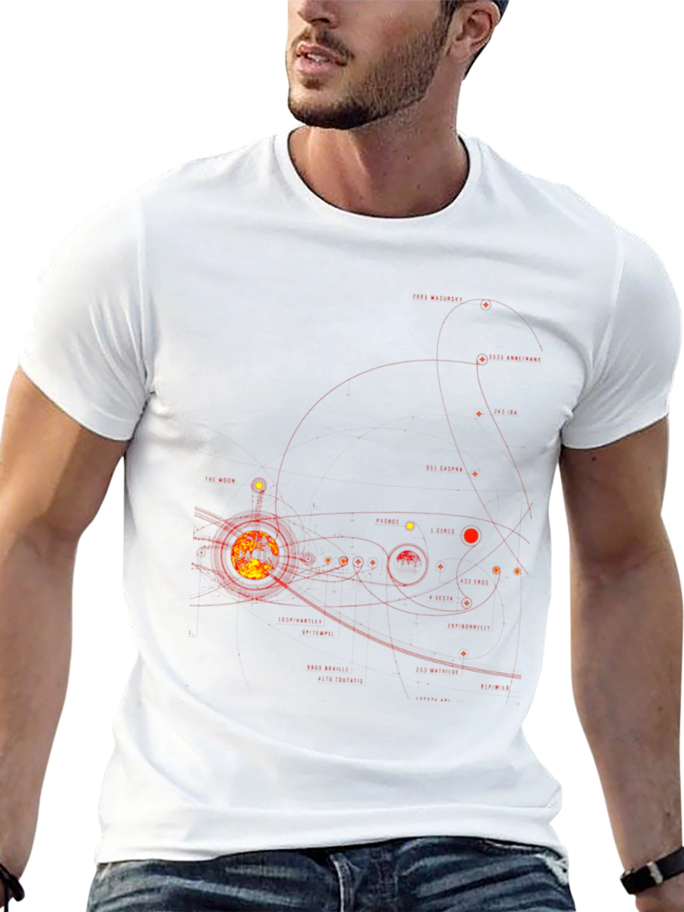 Solar System Graphic Tee - Mens Black T-Shirt