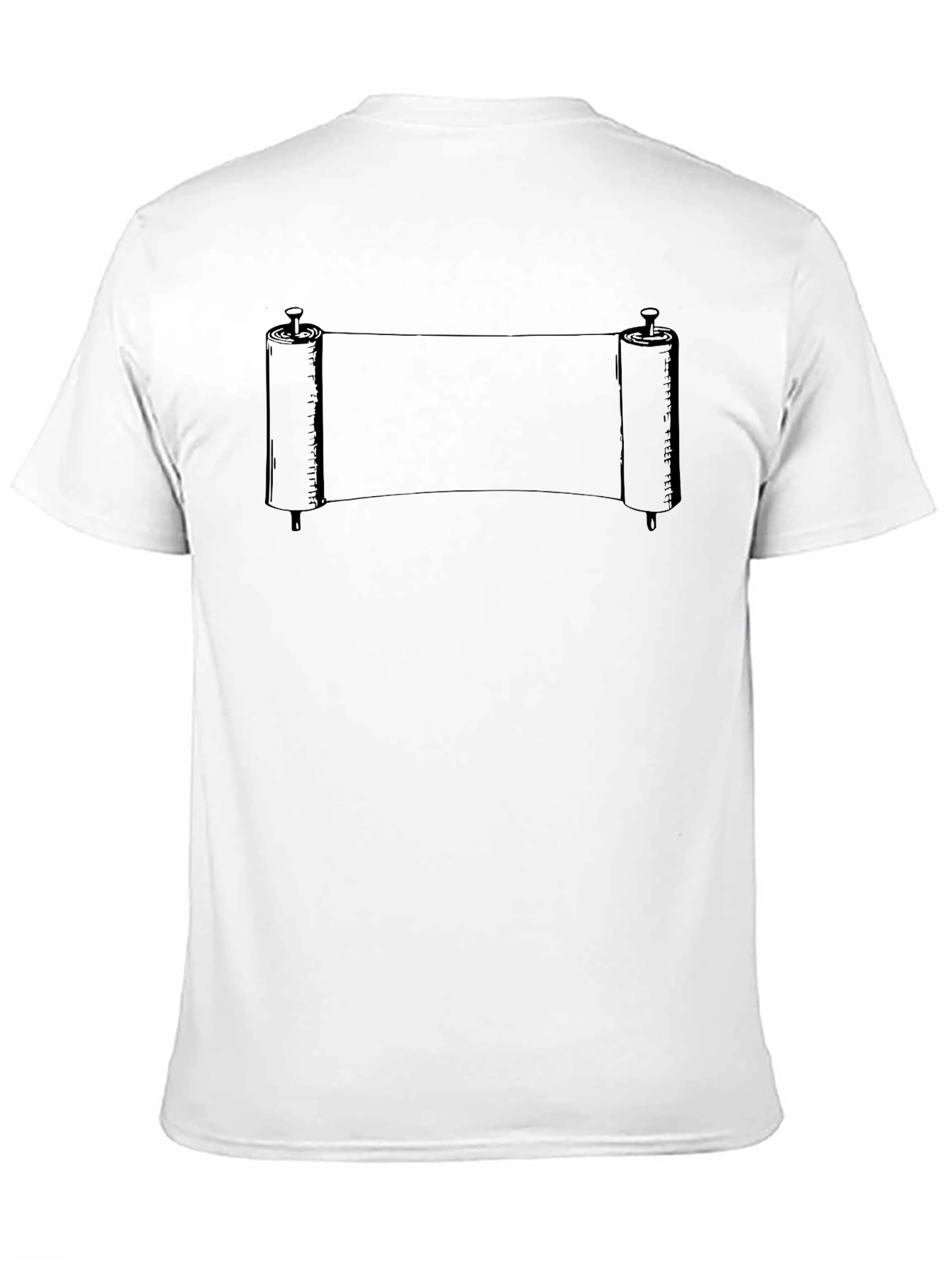 Mens Black Scroll Graphic Tee