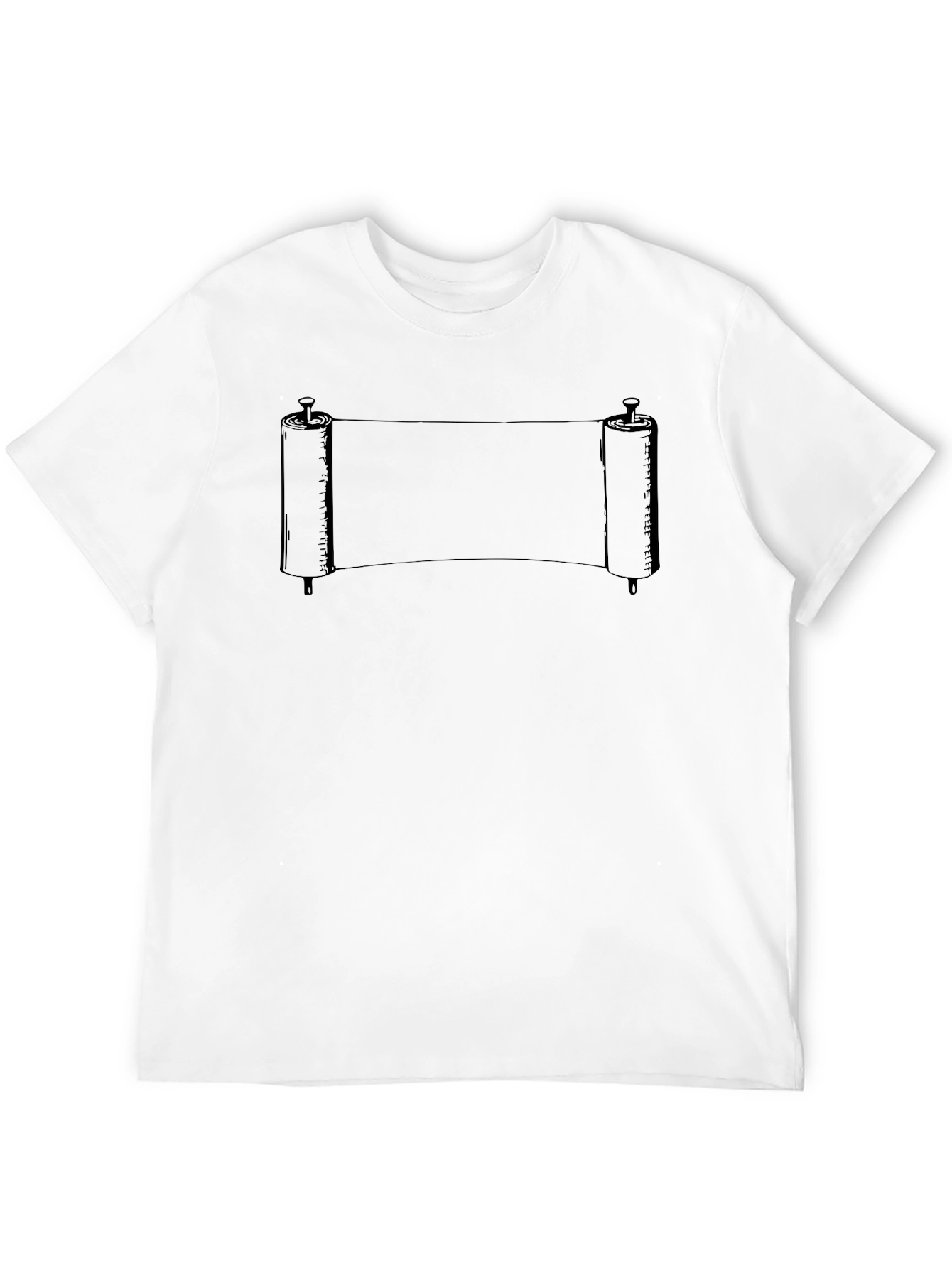 Mens Black Scroll Graphic Tee