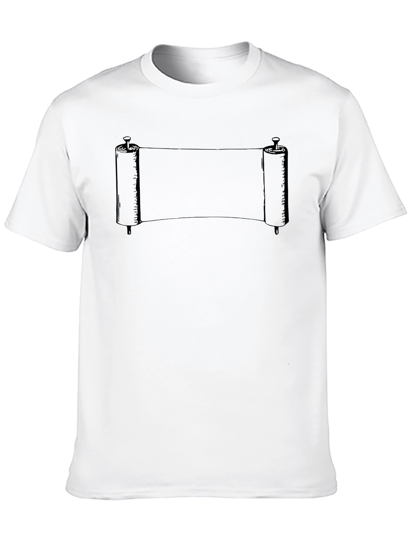 Mens Black Scroll Graphic Tee