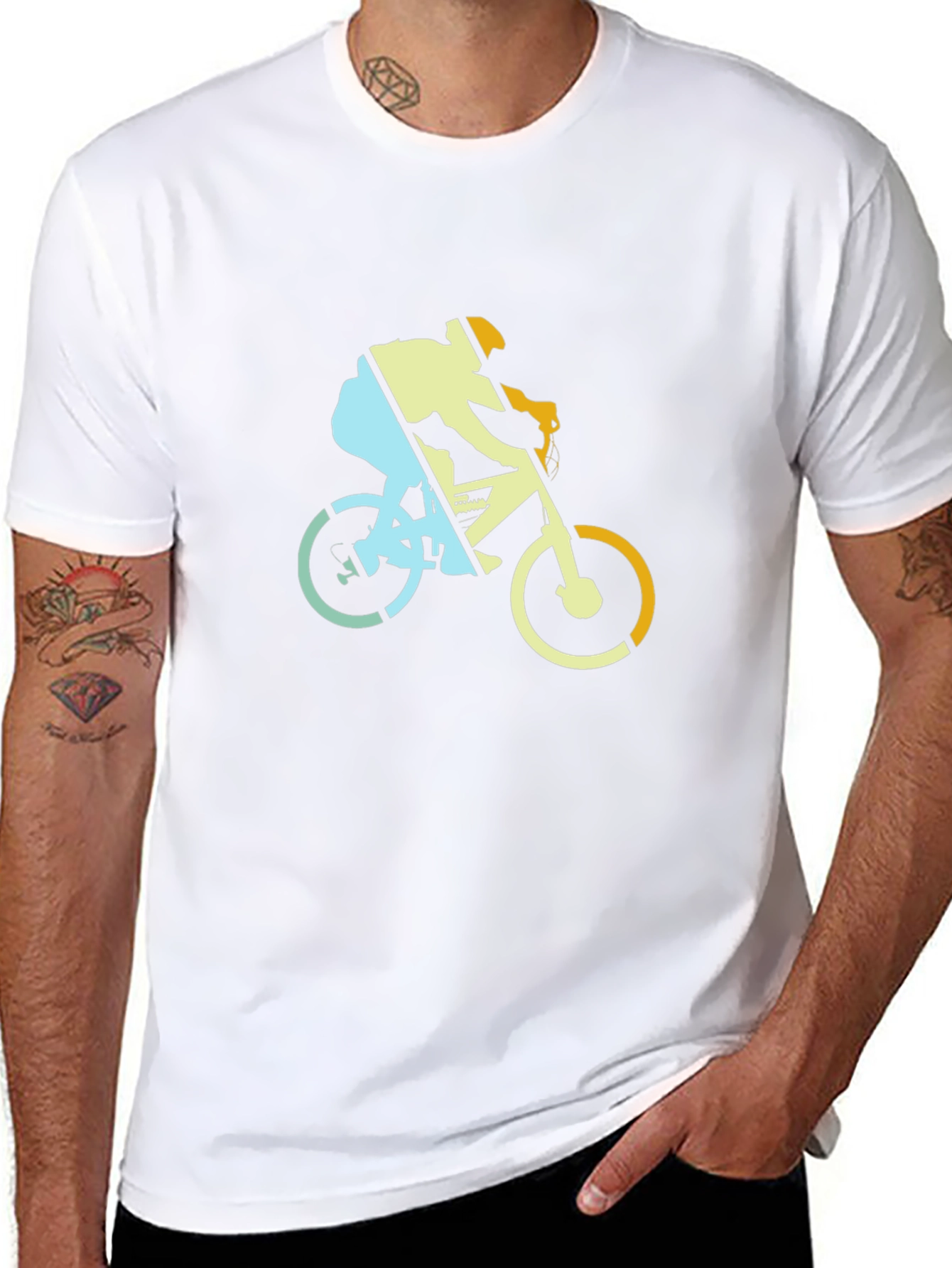 Cycling Graphic T-Shirt - Sporty Style
