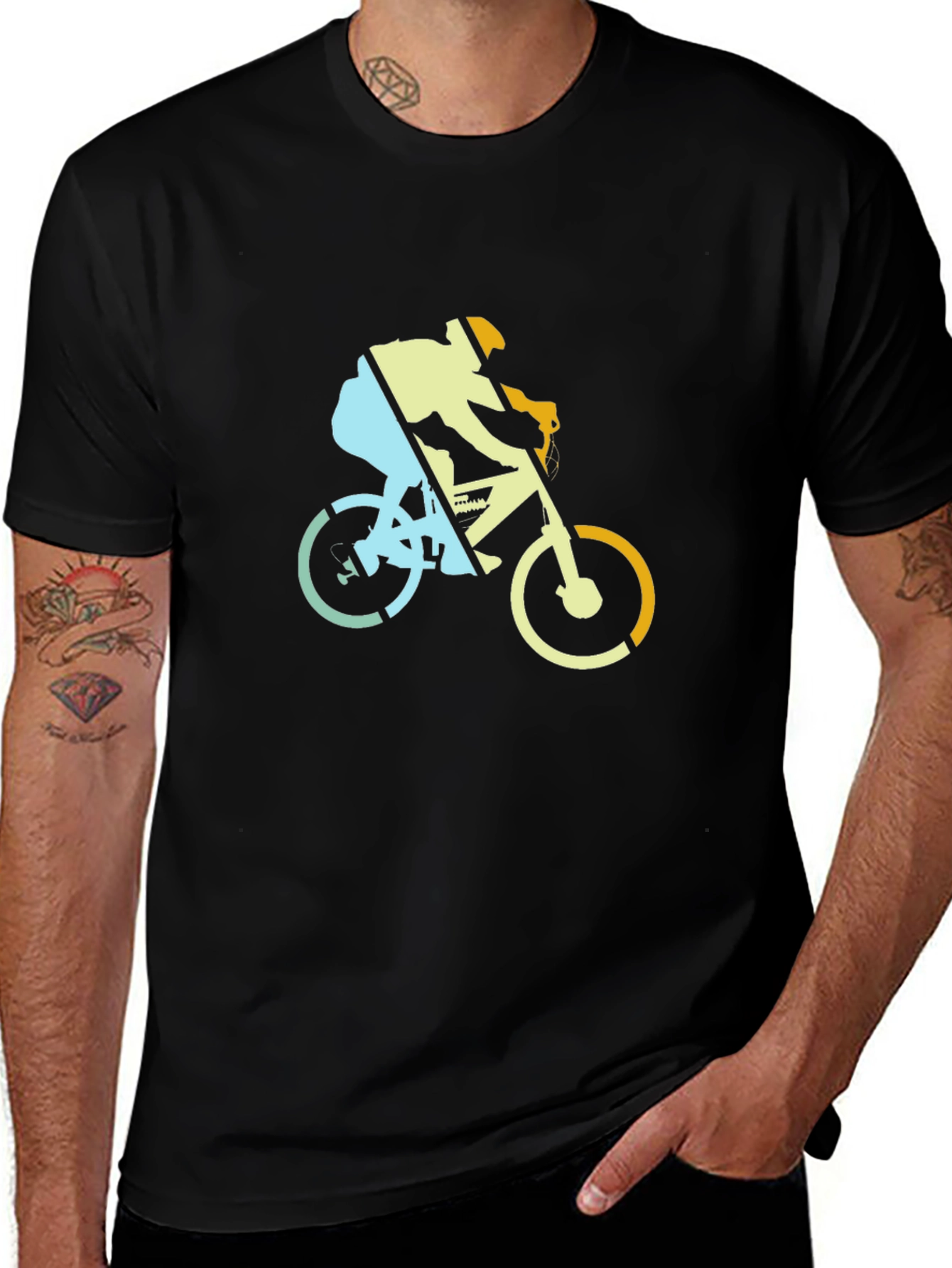 Cycling Graphic T-Shirt - Sporty Style